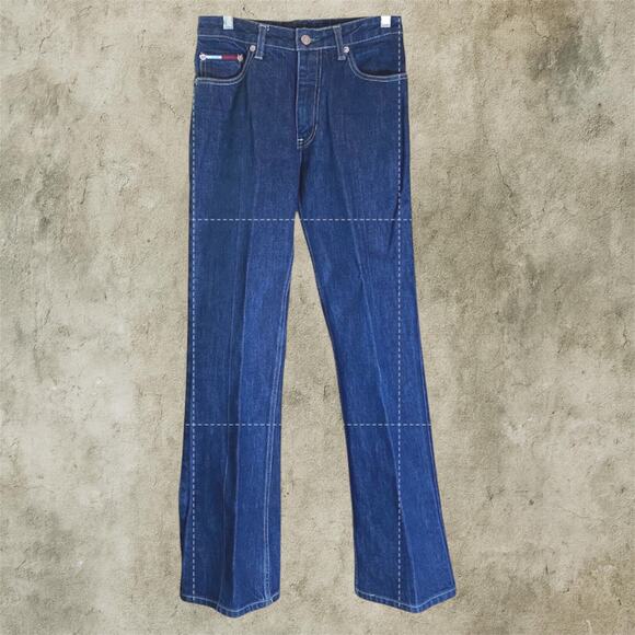 Tommy Hilfiger Womens 5 Y2K Bootcut Blue Mid Rise Denim Jeans - Picture 2 of 11